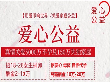 桑植捐卵助孕生子 爱心志愿者招募
